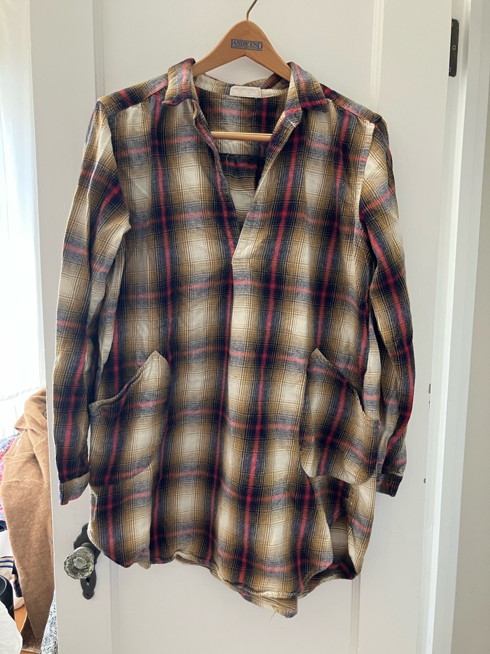 Cp shades cotton flannel tunic top